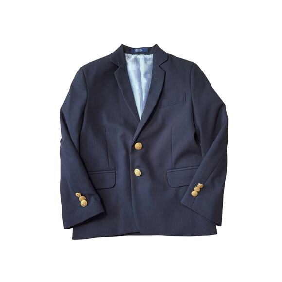 IZOD Boys Blazer size 6; Navy Blue w/ Gold buttons; Classic Styling - Picture 1 of 13